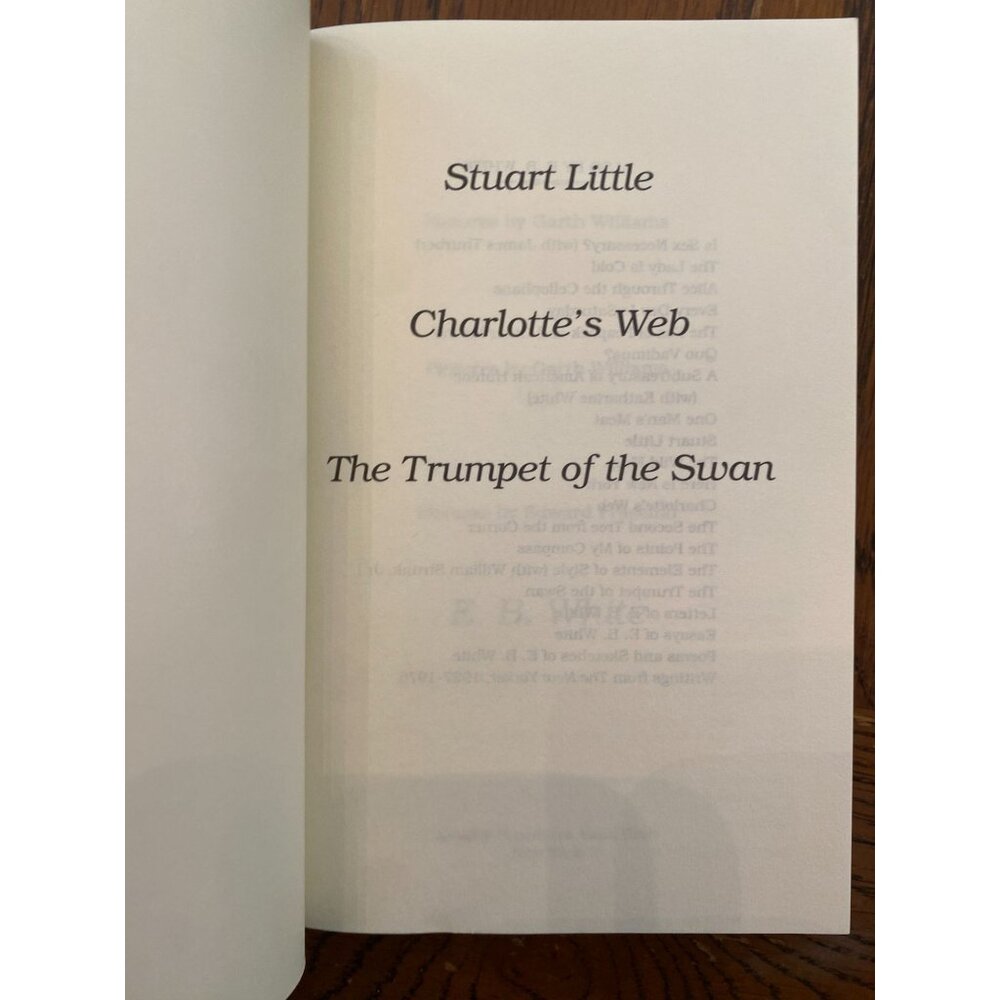 E.B. White 3 Novels In 1 - Charlotte's Web , Stuart Little - Picture 4 of 9